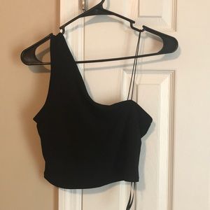 One Shoulder Crop Top